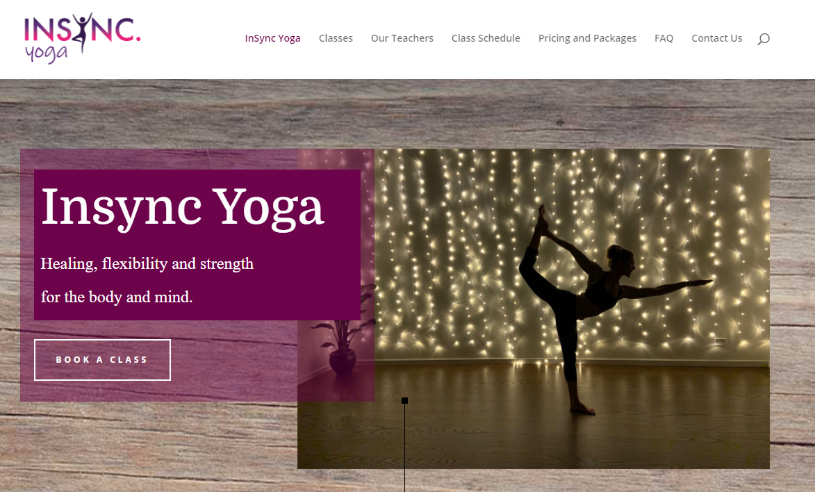 Insync Yoga Website